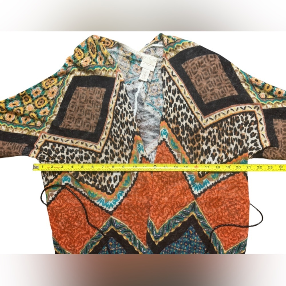 Chico's Multicolor Knit Cardigan - Picture 9 of 11